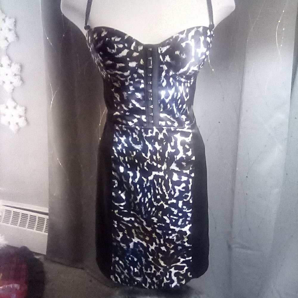 Guess satin corsette dress